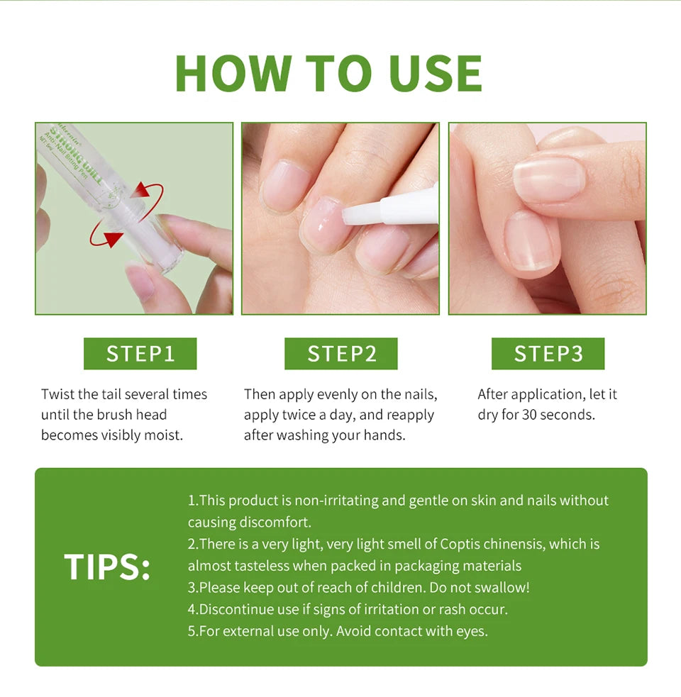 Lakerain Anti-bite Nail Pen Adult Children's Nail Protection Room Bite Bitter Nail Pen Quit Eating Finger Pen