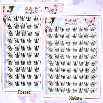 New Chinese Style False Eyelashes Foxes Style Dense Single Cluster Segmented Natural Wispy Lash Enlarge Eyes Perfect Eye Makeup