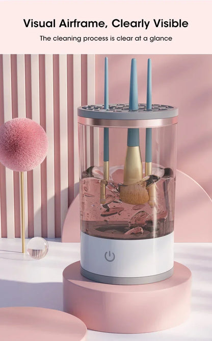 3 In 1 USB Electric Makeup Brush Cleaner Portable Makeup Brushes Lazy Cleaning Brush Tool Automatic Makeup Brush Cleaning