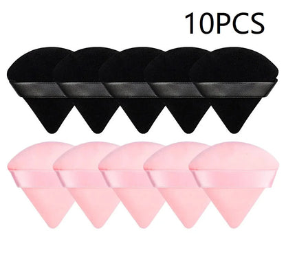 10PCS Puff Triangle Makeup Beauty Sponge Puff Triangle for Powder Makeup Blender Finger Puff Make Up Accessories Cosmetics PF03