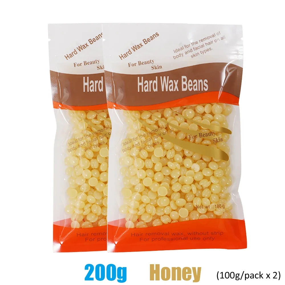 50/200/500g Painless Hard Wax Beans Depilatory Wax Beads Effective Hair Removal For Face Leg Bikini Body Home Wax Kit Supply