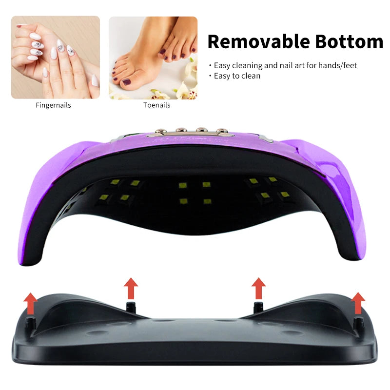 Professional UV LED Nail Lamp for Drying Nails, Gel Varnish Dryer with 57/36 LEDs, Ice Lamp for Manicure Art Salon Tools
