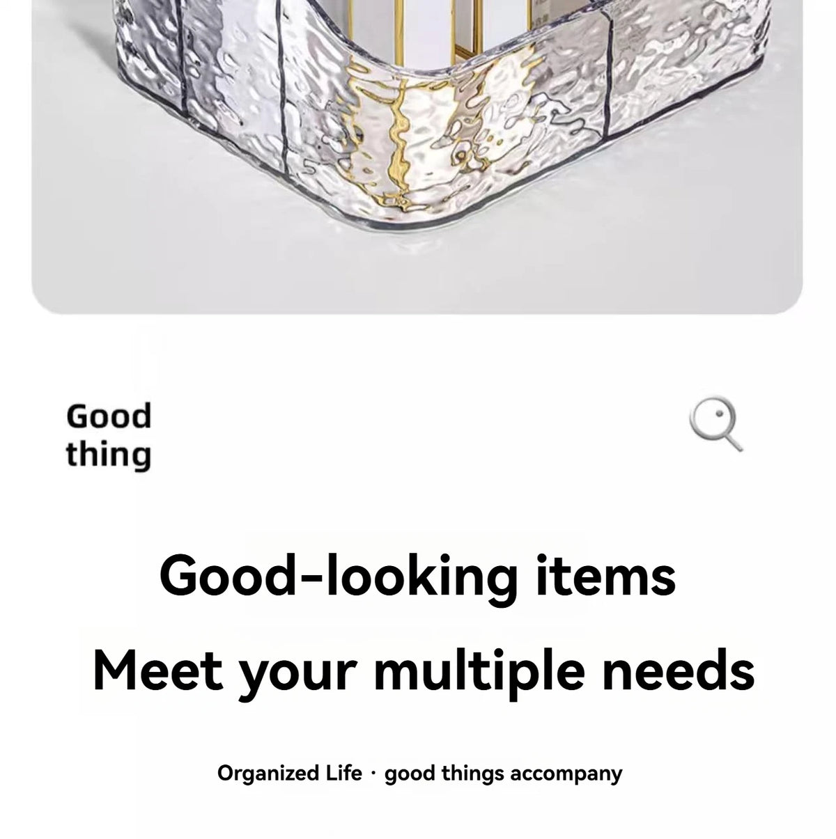 1Pc/Transparent Acrylic Cosmetics Storage Box Desktop Compartment Organizer Box Trapezoidal Cosmetics Storage