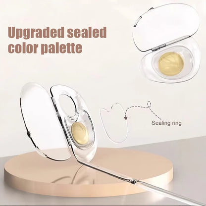 2pcs/set Transparent Makeup Color Palette Foldable Acrylic Liquid Foundation Tray Portable Cosmetic Mixing Scraper Beauty Tools