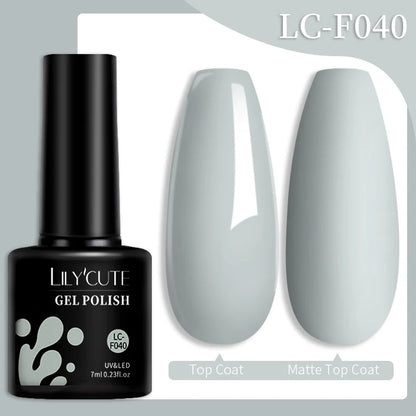 LILYCUTE 7ML 3 IN 1 Platinum Cat Magnetic Gel Nail Polish Silver Moonlight Magnetic Nail Sparkling Glitter Semi Permanent UV Gel