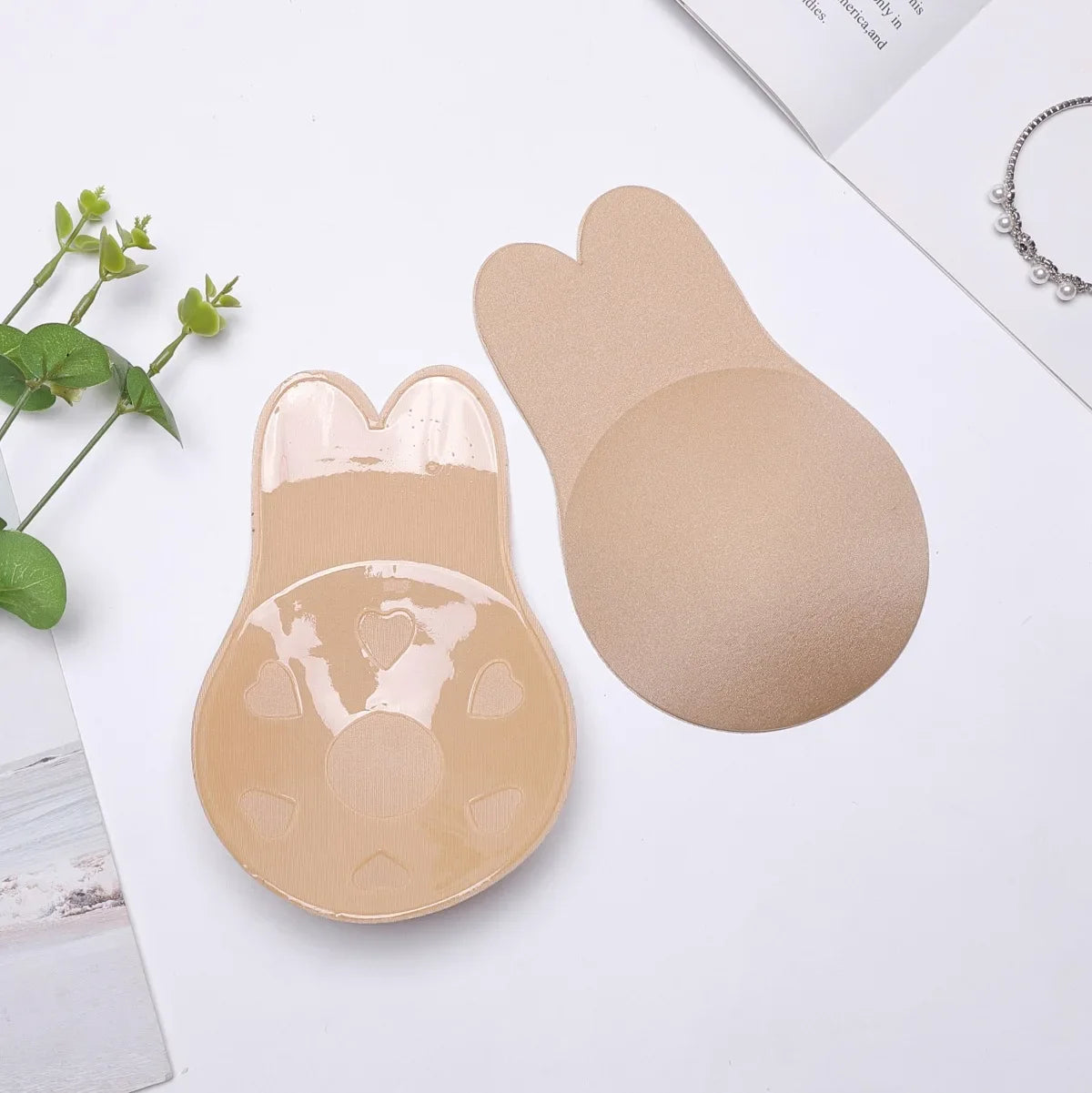 Women Breast Lifting Stickers Push Up Bras Silicone Invisible Chest Strapless Breast Rabbit Lift Up Tape Nipple Cover Bra Pads
