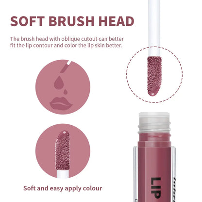 Glossy Non-stick Cup Lip Gloss Moisturizing Mirror Lipgloss Lasting Color Plumping Lip glaze Dye Lip Liquid Makeup For Women