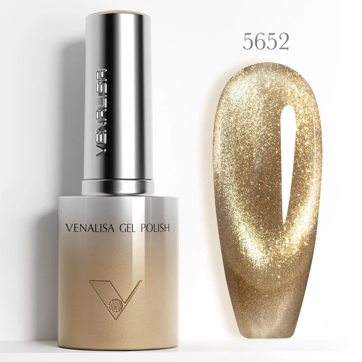 10ml Venalisa Hema Free TPO Free Gel Nail Polish Christmas New Year Soak Off Glitter Red Colors Cat Eye Magnet Nail Gel Polish