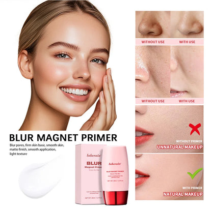 Blur Magnet Primer & Eraser Foundation Stick Long Lasting Pore Minimizing Smooth Face Makeup Oil Control Matte Christmas Gift