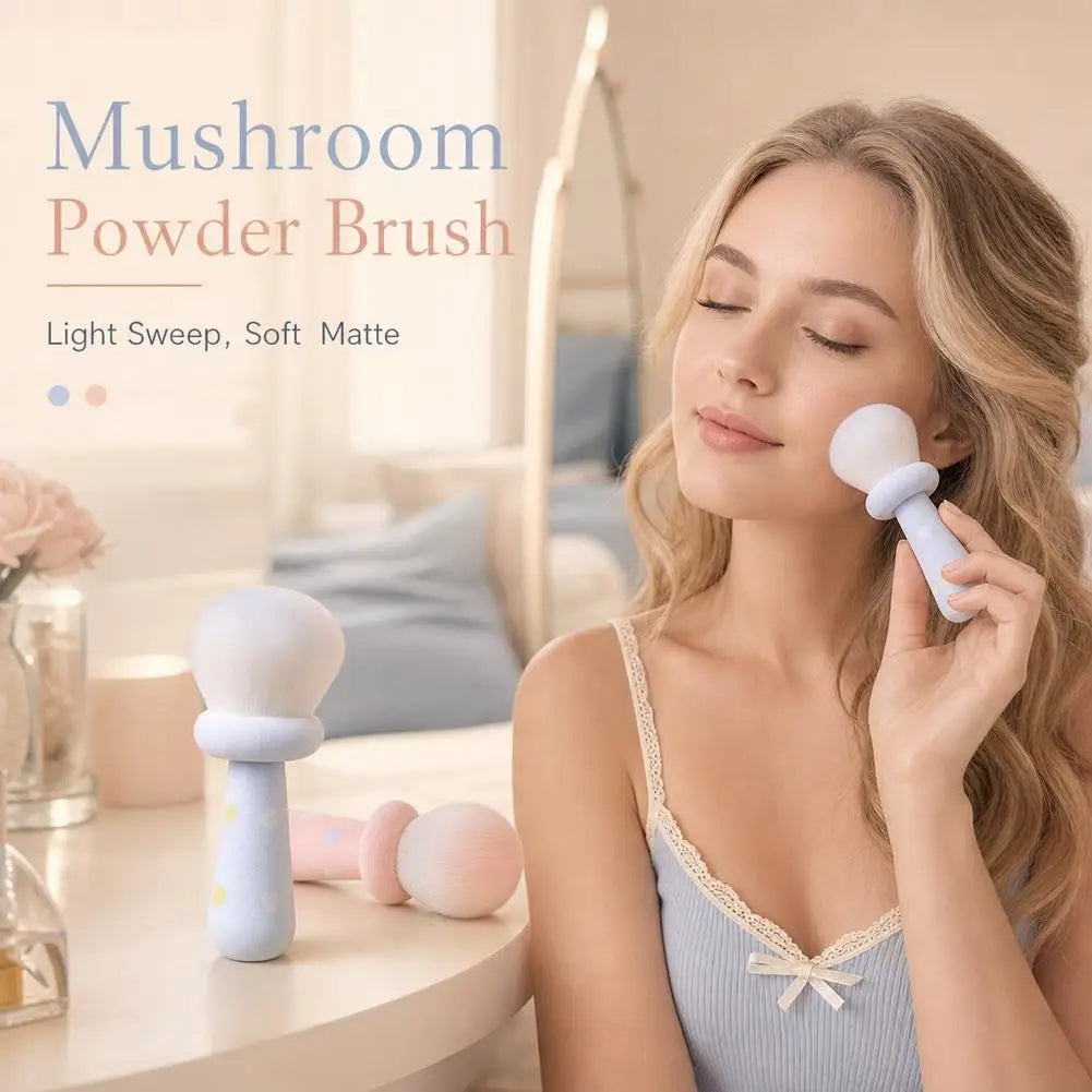 Cute Mushroom Powder Brush Blusher Brush Nail Dust Brush Makeup Brush Blusher Brush Nail Dust Brush Makeup Brush