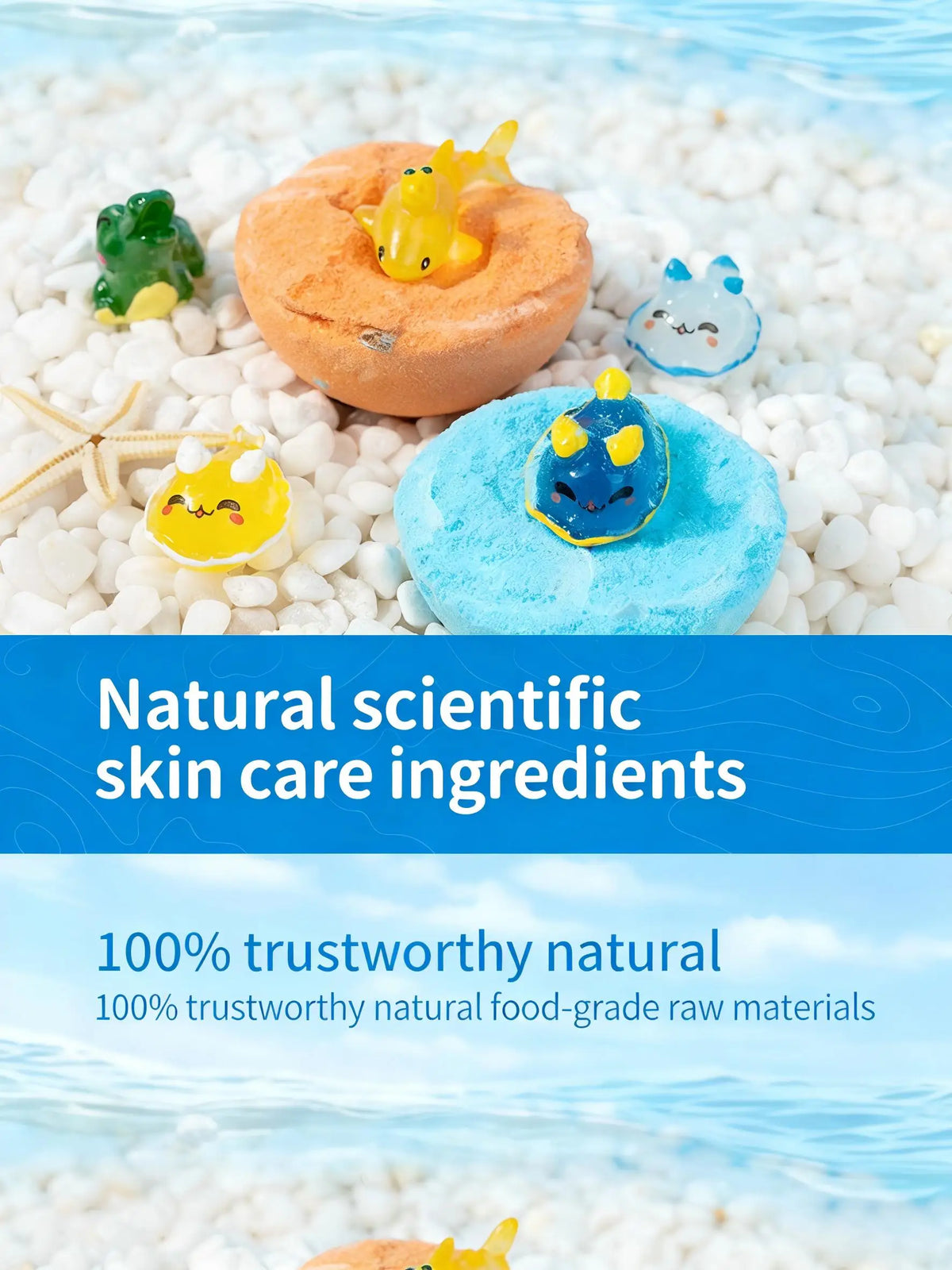 Kids Bath Bombs Toy Surprise Hidden Glow in Dark Toys Natural Organic Bath Fizz Balls Gift Set for Children Holiday Gift Set