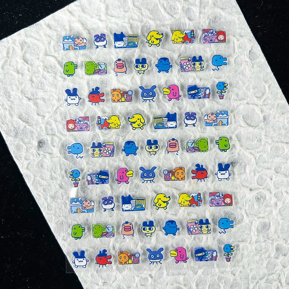 Cute Y2k Stytle Pvc Ancient Small Animals Adhesive Stickers Nail Art Waterproof Diy Charms Loptop Phone Case Scrapbook Sticker