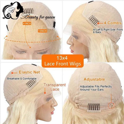 Sapphire Blue Body Wave Wig Long Glueless Heat Friendly Middle Part Extensions Premium Cosplay Silky Everyday Deep Luxe Pro
