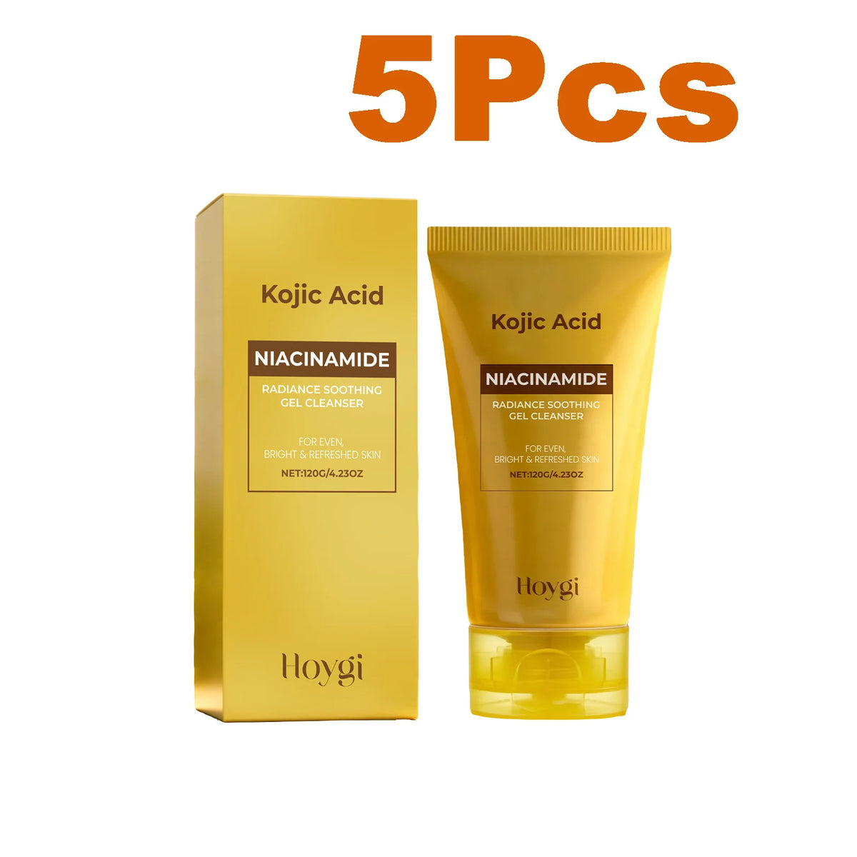 Kojic Acid & Niacinamide Face Wash Brightening Facial Cleanser for Dark Spots & Glowing Skin Evens Skin Tone Acne Scar Care