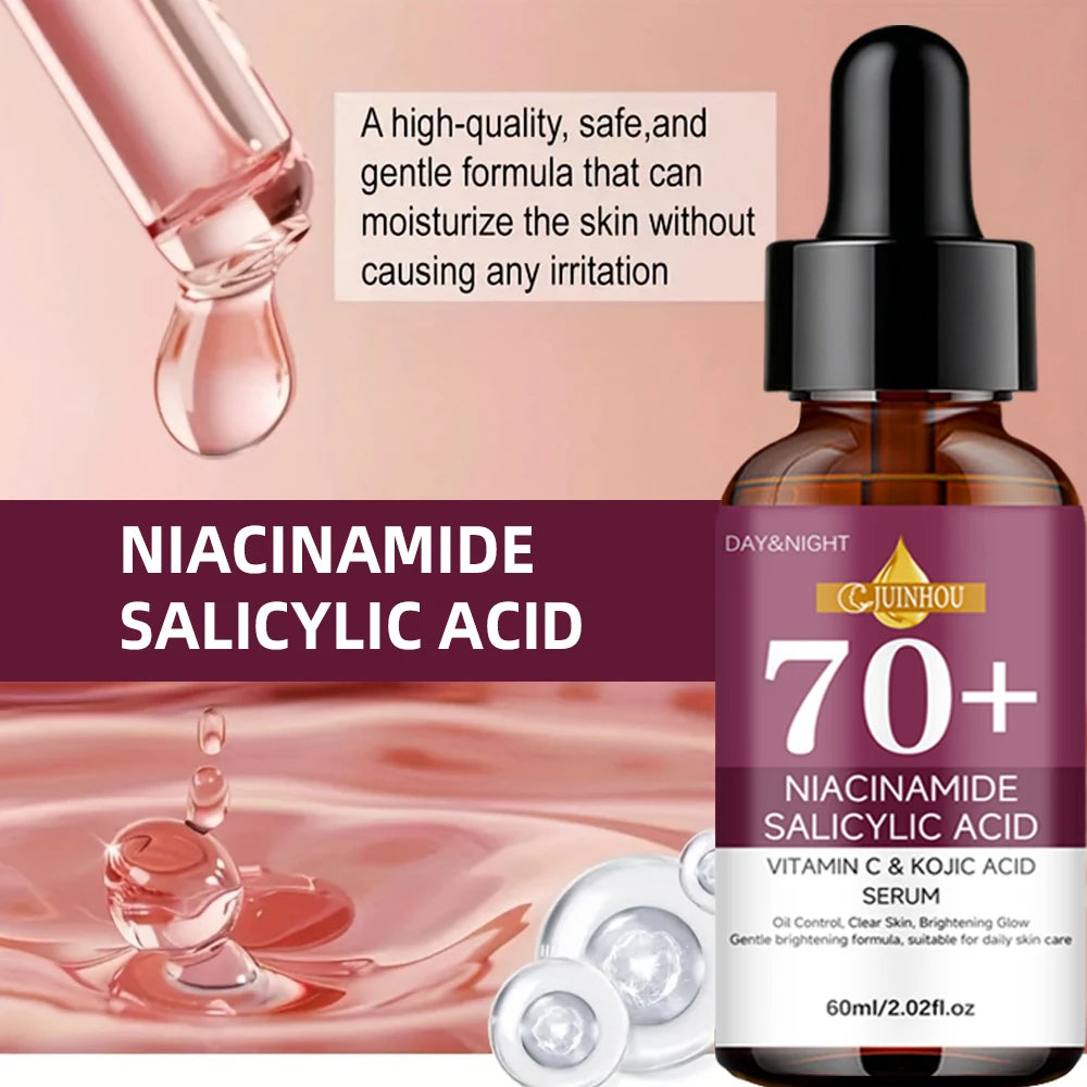 JUINHOU Niacinamide Hyaluronic Acid Face Serum Firms Deeply Hydrates Brightens Skin Improves Skin Elasticity for All Skin Types