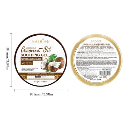 300g SADOER Coconut Face Gel Cream Moisturizing Nourishing Anti-Aging Anti Wrinkles Whitening Facial Cream Skin Care for Face