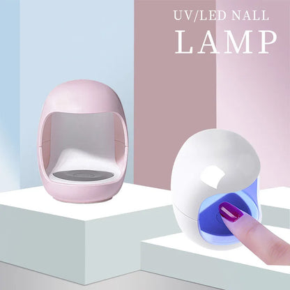 YIKOOLIN 6W Mini LED Nail Lamp UV Quick Drying Portable Eggshell Design Gel Nail Lamp for Gel Curing Cute USB Powered