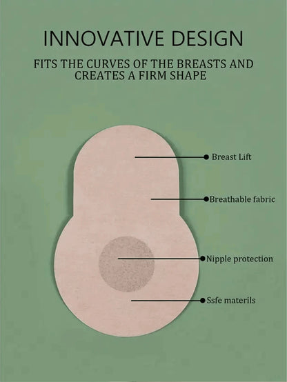 10-40pcs Invisible Nipple Stickers Non-Woven Fabric Lift Breast Pads Chest Bra Boob Patches Disposable Nipple Covers for Women