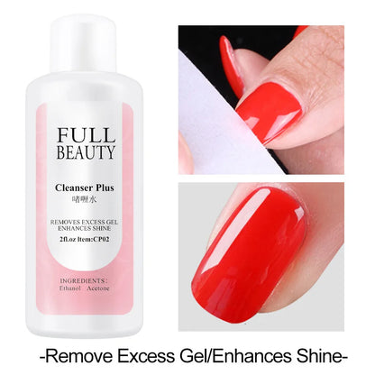 35ml Nail Degreaser Liquid Surface Sticky Layer Gel Polish Excess Remover Acetone Nail Extension Auxiliary Nail Art Cleaner Plus