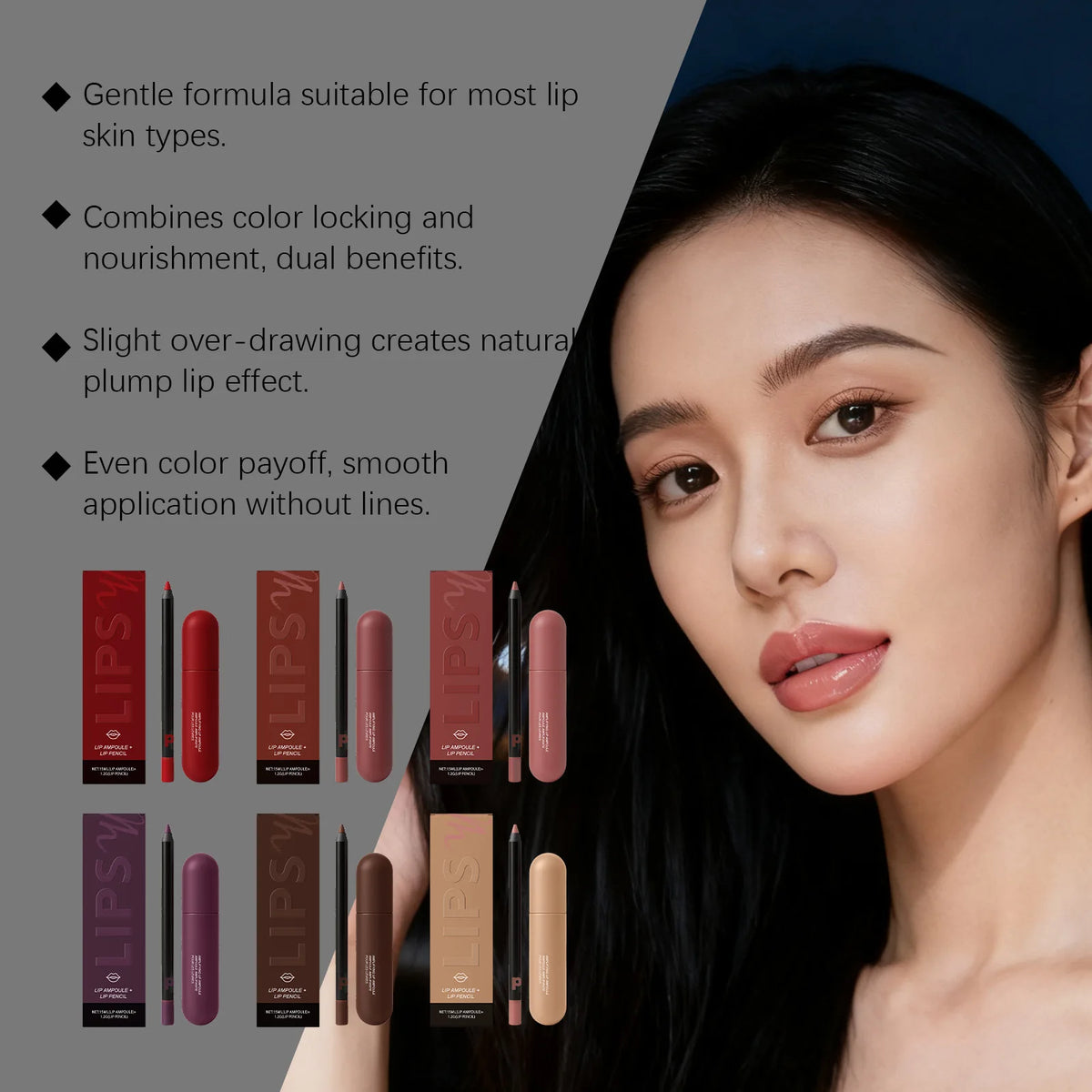 Waterproof Matte Lipliner Pencil Set Long Lasting Non Drying Perfec Lining Filling Lips Moisturizing Plump Lip Color Lip Care