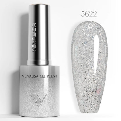10ml Venalisa Hema Free TPO Free Gel Nail Polish Christmas New Year Soak Off Glitter Red Colors Cat Eye Magnet Nail Gel Polish