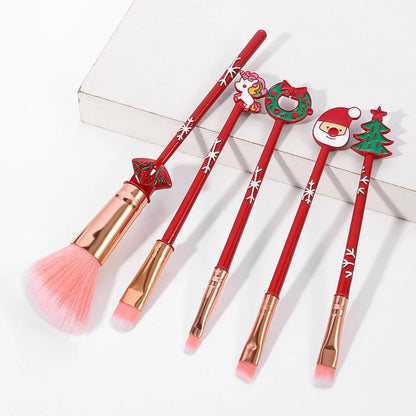 Christmas series makeup brush, creative design, candy Christmas tree eye shadow brush, Christmas ball special makeup tool