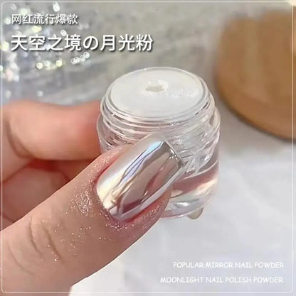 5ML/Jar Silver Metallic Painting Gel Nail Polish Sparkling Glitter Nail Art Gel Varnish Mirror Effect UV Gel Polish Manicure Art
