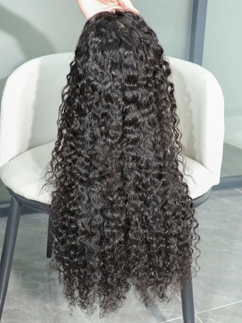 Water Wave 100% Human Hair 13x4 Lace Front Wig Raw Vietnamese 5x5 Glueless Transparent Lace Wigs Curly Pre Plucked