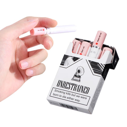 4 Pcs Cigarette Lipstick Set Matte Lip Gloss Long Lasting Waterproof Nude Lip Tint Lip Stick Tube Cosmetics Christmas Gift