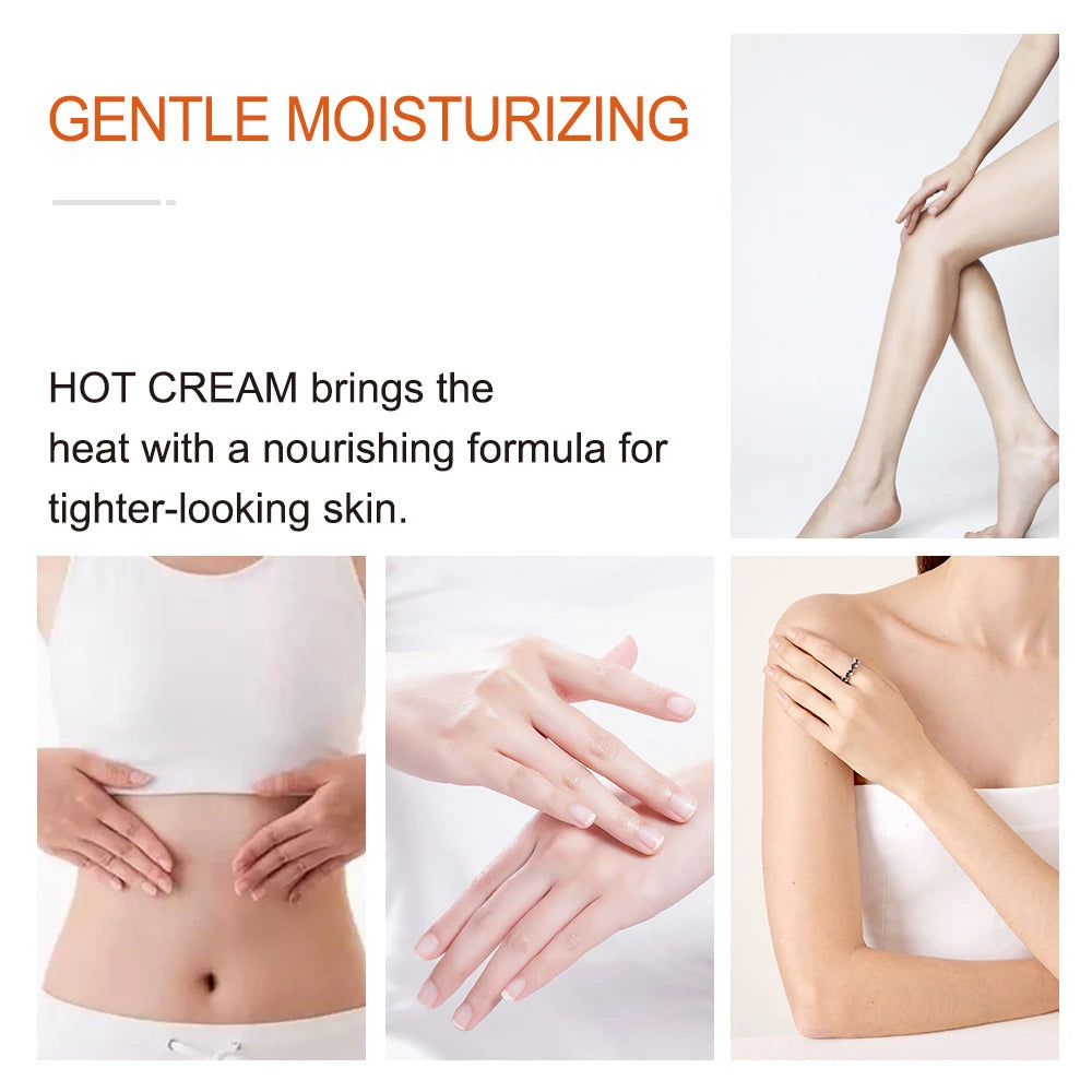 Hot Firming Lotion Sweat Enhancer - Skin Tightening Cream for Stomach Fat and Cellulite - Sweat Cream for Pre and Post Workout