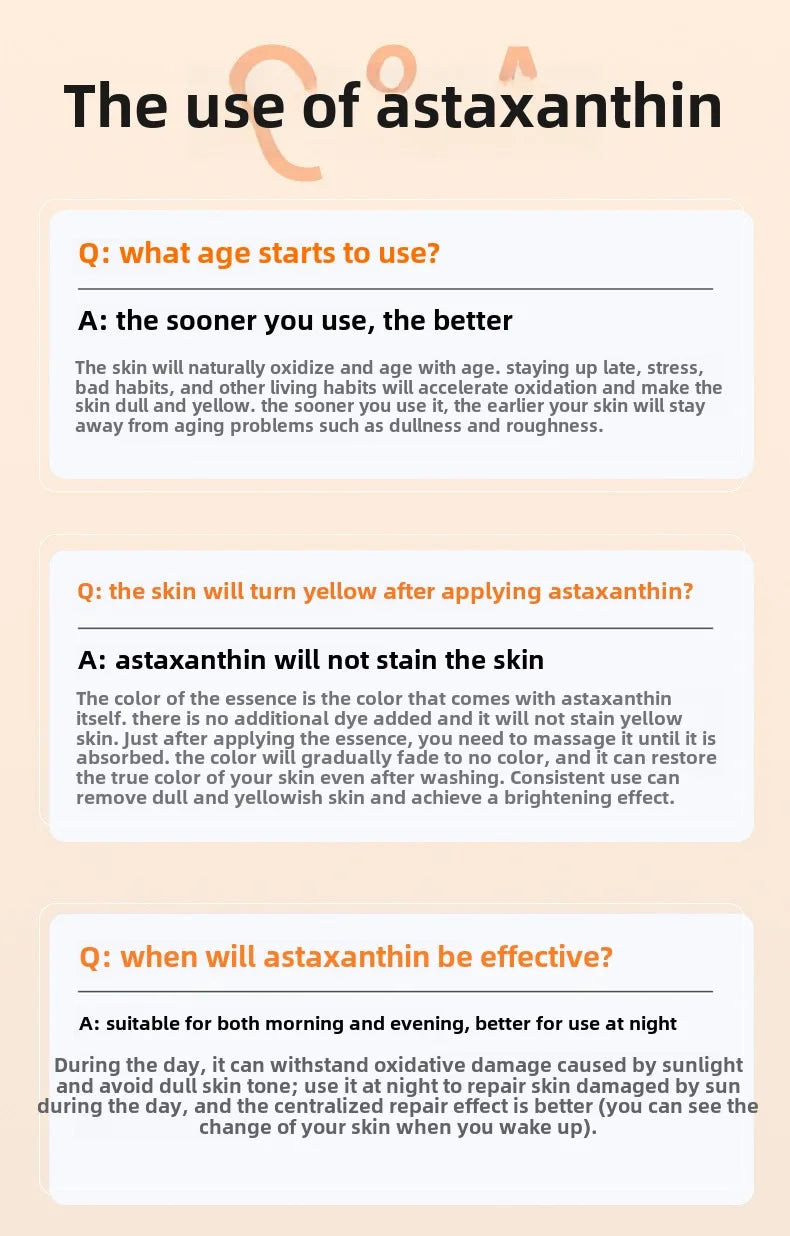 28pcs/set Astaxanthin Collagen Serum Set Moisturising Whitening Wrinkle Reducing Anti-Ageing Serum Face Beauty Skin Care