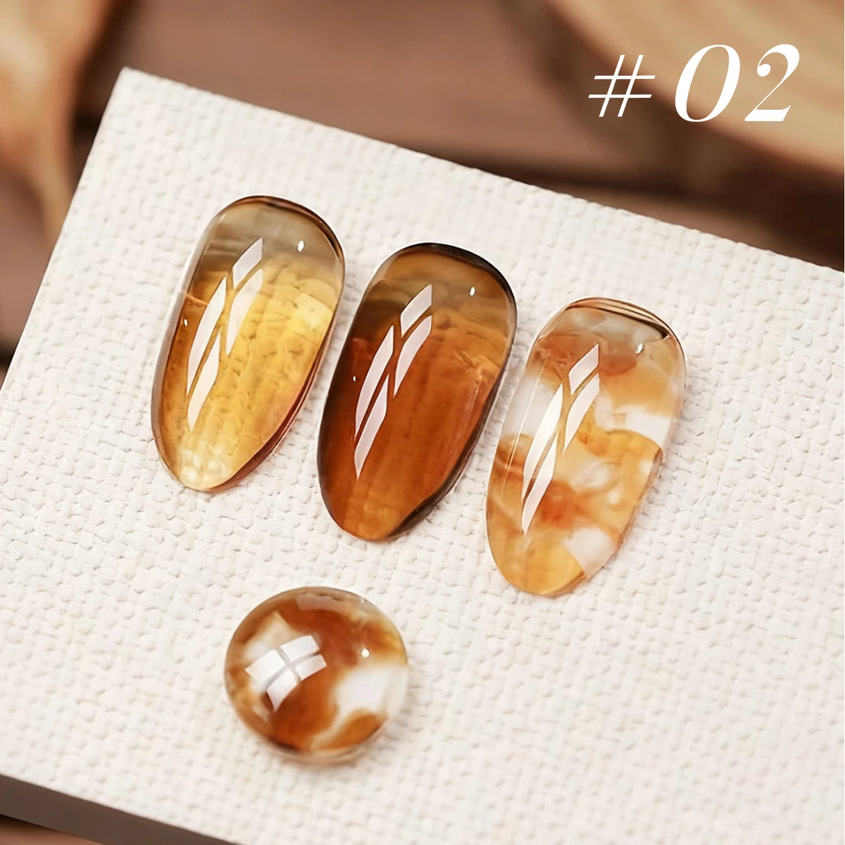 10ML 1-9pcs Hot Selling Water Blurred Clear Brown Nails Jelly Nail Polish Whitening Leopard Nails Black Green Nails