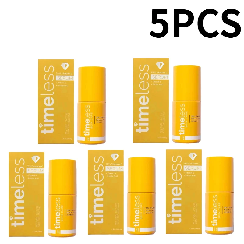 Timeless 20% Vitamin C Serum 30ml – With Vitamin E & Ferulic Acid, Antioxidant, Brightening, Hydrating, Boosts Collagen