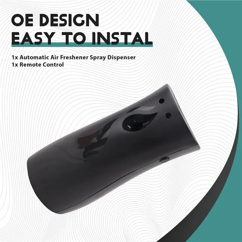 A98E-Wall Mountable Standing Aerosol Sprayer Automatic Air Freshener Dispenser With Remote Control Black