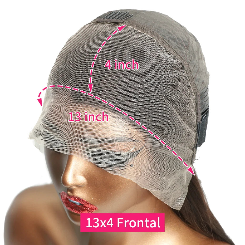 20 22 24 Inch 5x5 Transparent Bone Straight #2 Color 13x4 13x6 Lace Frontal Wig 250 Density Vietnamese Human Hair Wigs For Women