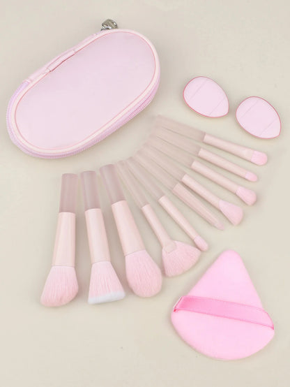 New Mini Makeup Brush Set 10PCS Eyeshadow Loose Powder Brush Travel Portable Soft Hair Makeup Tools Christmas Gift