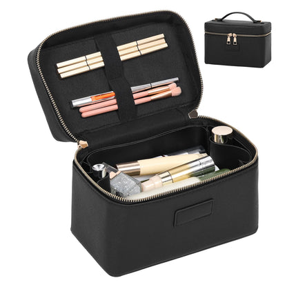 PU leather Cosmetic Bag Women Vanity Case Large Capacity Luxury Portable Travel Toiletry Bags Makeup Organizer