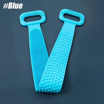 Body Silicone Brush Scrub Body Exfoliating Sponge Brush Bathroom Shower Back Brush Bath Scrub Clean Tool Stain Removal Bath Belt