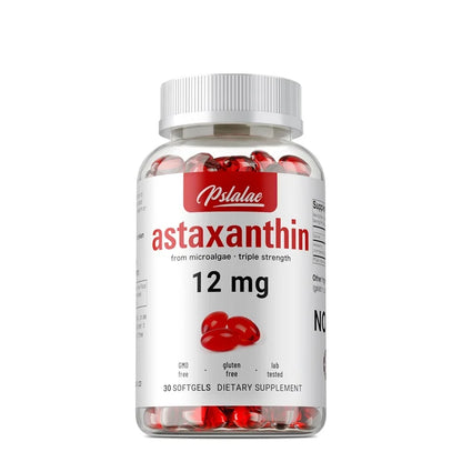 Astaxanthin 12mg - Premium Antioxidant Supplement To Support Eye, Skin, Joint & Immune System Health