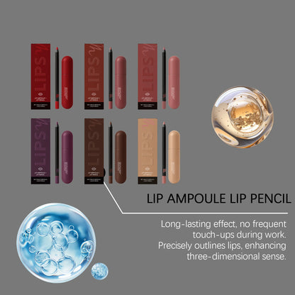 Waterproof Matte Lipliner Pencil Set Long Lasting Non Drying Perfec Lining Filling Lips Moisturizing Plump Lip Color Lip Care