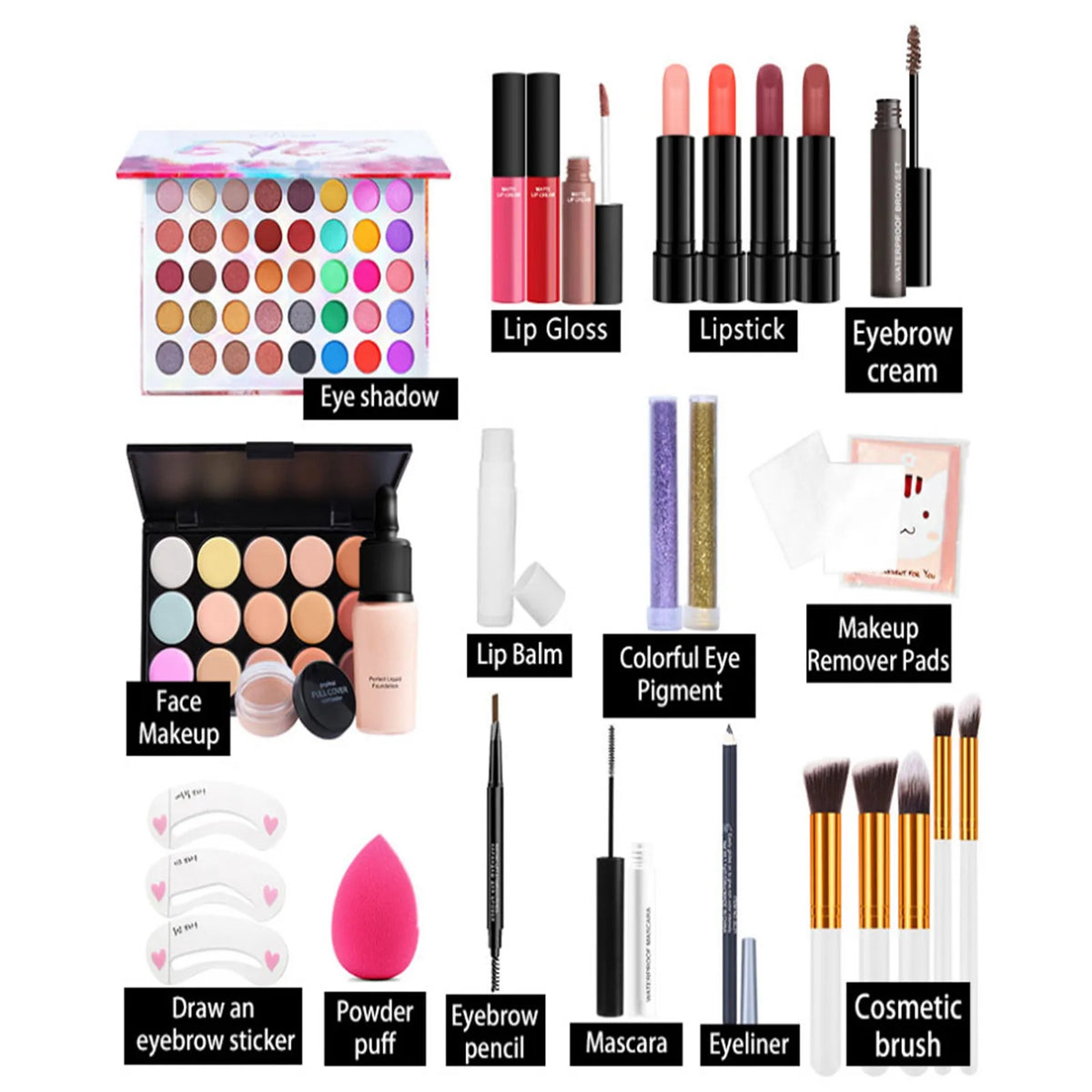 Girls Makeup Advent Calendar Surprise Blind Box 24pcs Skin Care Products Gift Box Christmas Countdown Calendar Beauty Care Set