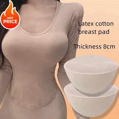 8CM Thicken Push Up Bra Pads Removable Breast Enhancer Inserts for Bikini Swimsuit Lingerie Chest Lift Padded Inserts Accessorie