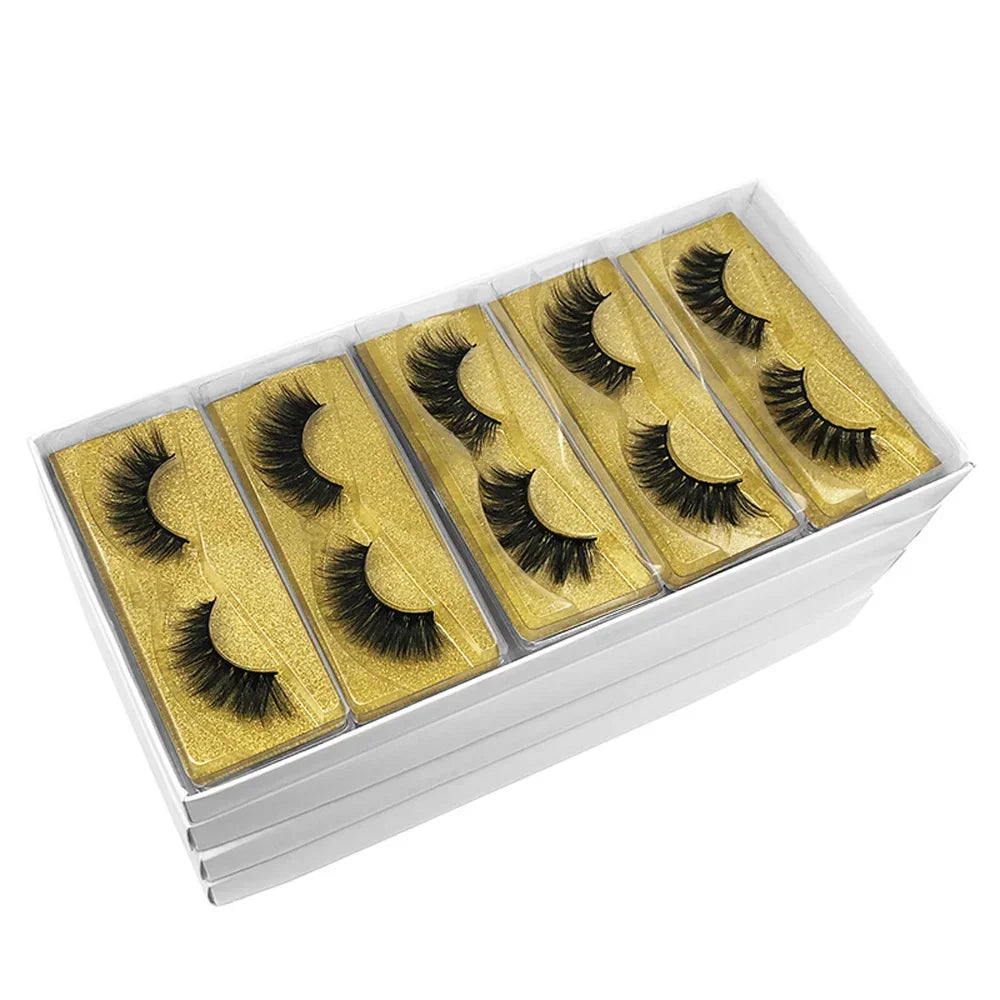 30 Pairs 3d Mink Lashes Natural Mink Eyelashes False Eyelash Makeup Thick Fake Lash In Bulk