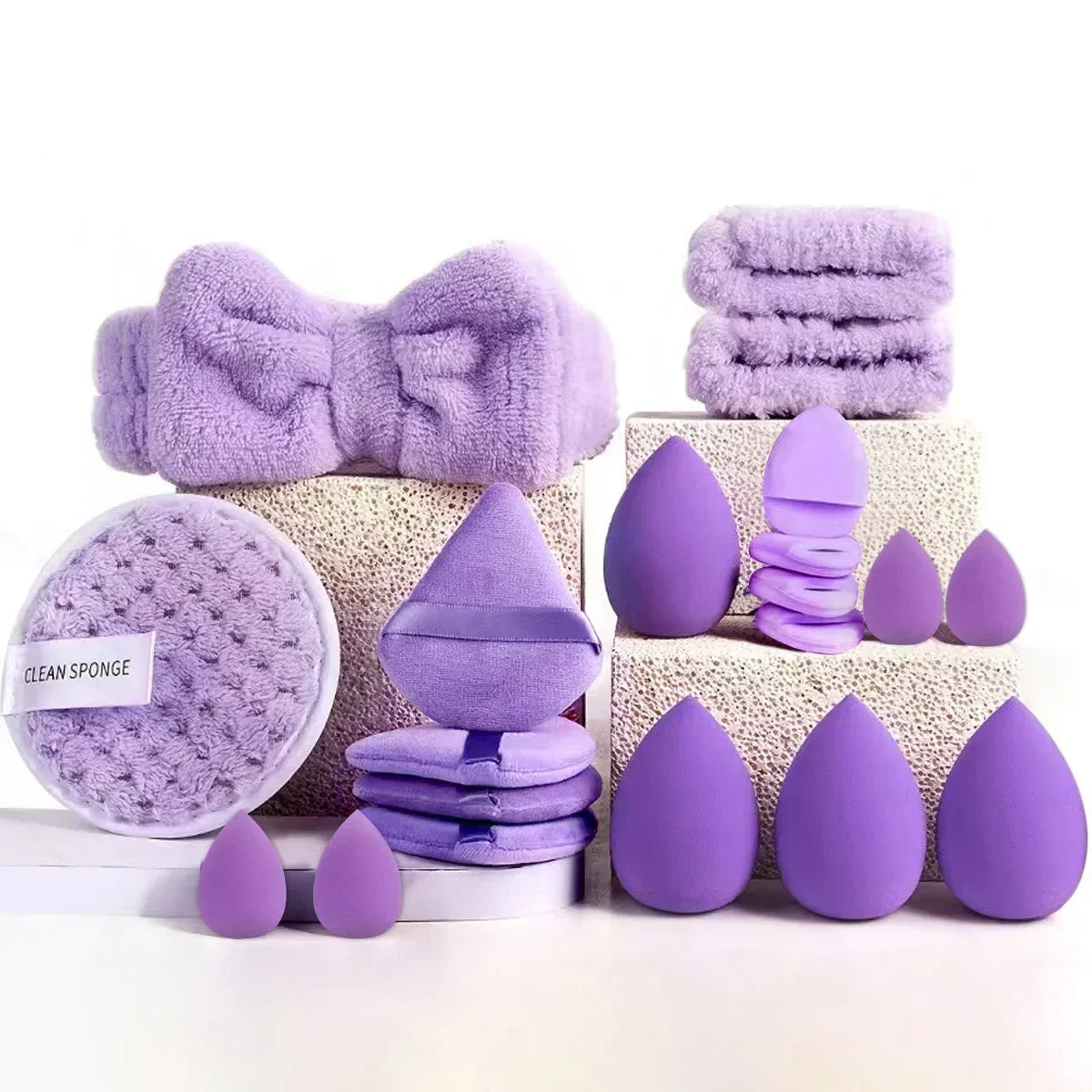 14Pcs Makeup Sponge Cosmetic Blender Beauty Egg Foundation Sponges Puff  Powder Puffs Make Up Accessories Women Makeup Tools