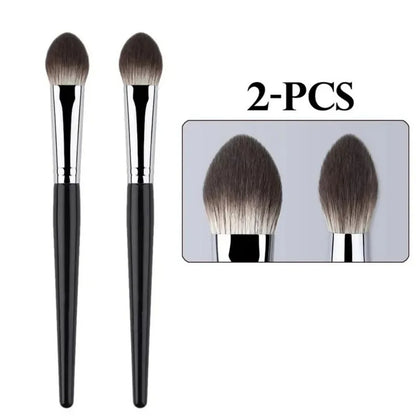 1/2Pcs Mini Peach Heart Blush Brush Small Flat Precise Face Brush Multi Use For Powder Cream Liquid Blush Beauty Makeup Tools