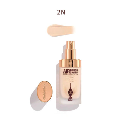 Hot Selling CT 4-Color Liquid Foundation Long-Wearing Flawless Soft-Focus Watery Texture Matte Lightweight Concealing Makeup