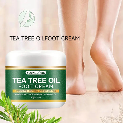 Foot Moisturizer with Aloe Vera and Tea Tree Oil To Deeply Nourish The Skin, for Dry and Rough Skin, Daily Hand and Foot Care