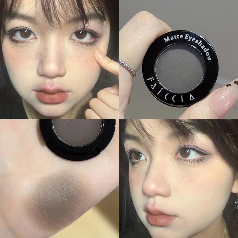 Eyeshadow Matte Red Black White Brighten Highlighter Eye Shadow Palette Lasting Shimmer Highly Pigmented Monochrome Eyes Makeup