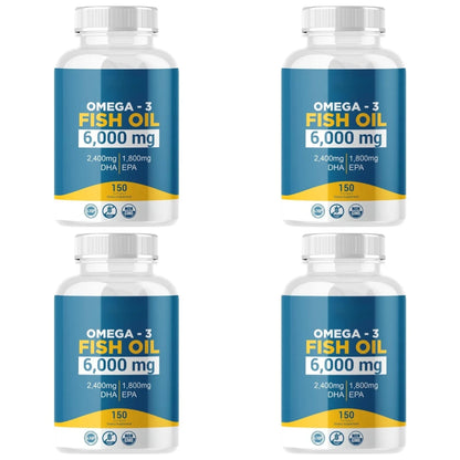 Omega 3 Fish Oil Softgels High Potency EPA DHA Daily Supplement for Adults Supports Joint Immune Health 150 Softgels Non GMO