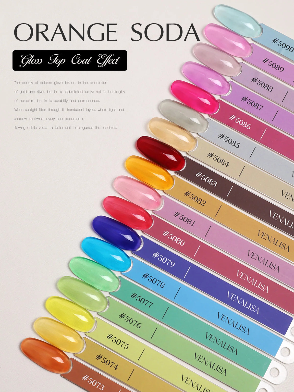 1Set VENALISA V6 Whole Set 10ml HEMA FreeTPO Free Vegan Nail Gel Polish Color Display Gel Varnish Nail Maincure Branded Suitcase